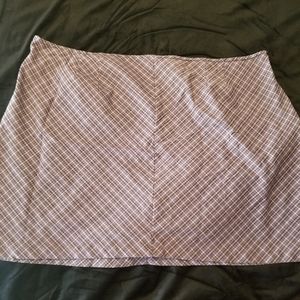 Lane Bryant plaid stretch miniskirt